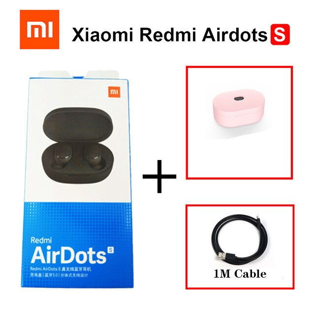 Xiaomi Redmi Airdots S-auriculares TWS, inalámbricos por Bluetooth, auriculares con Control IA y micrófono para videojuegos y reducción de ruido: Marfíl