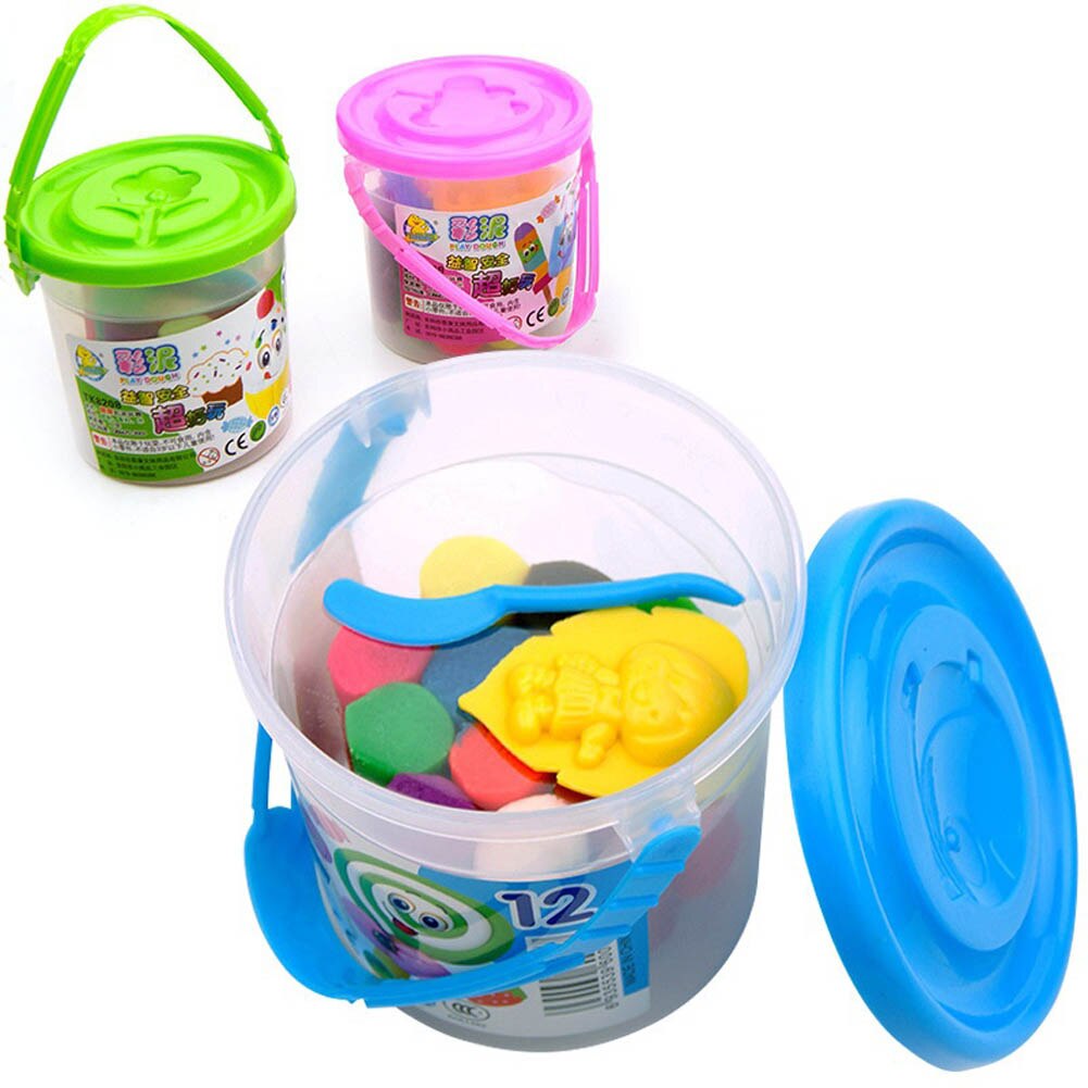 12 Colors/Barrel Modeling Clay DIY Malleable Polymer Playdough Play Dough Child Toy YH-17