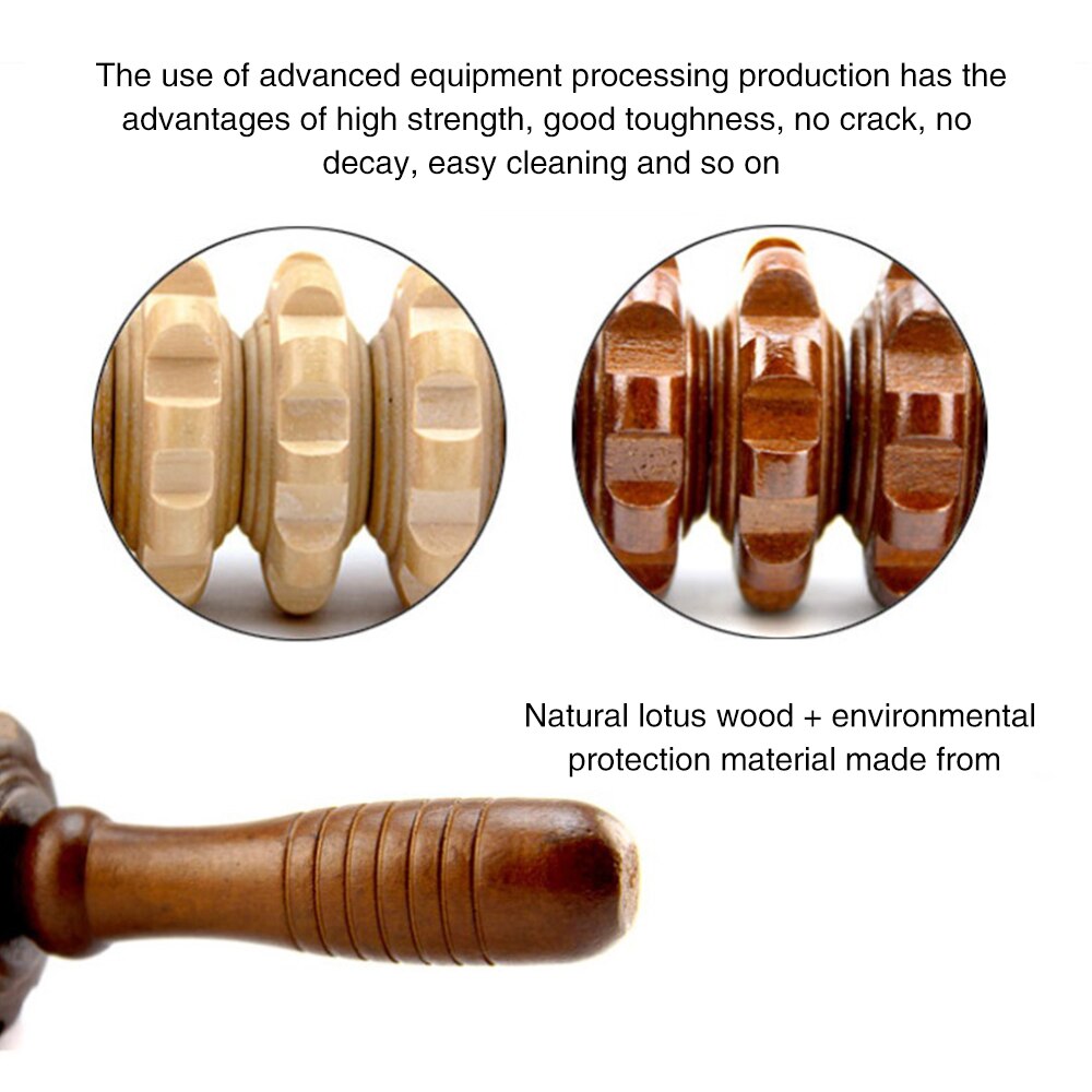 Hout Therapie Roller Massage Gereedschap, Lymfedrainage, Maderoterapia Colombiana, Cellulitis Trigger Punt Handmatige Spier Release
