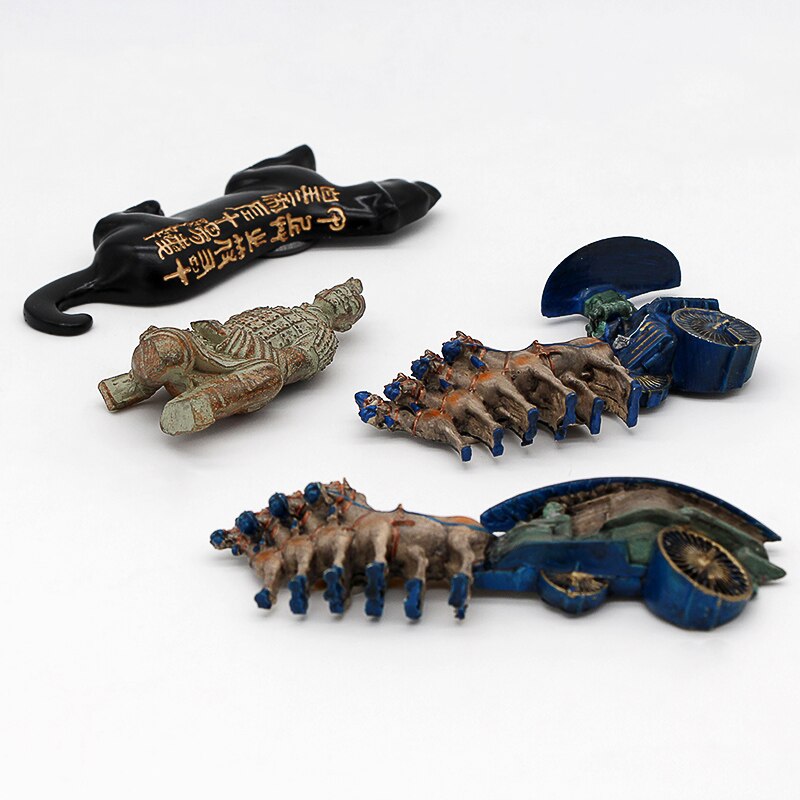 Terracotta warriors Qin Dynasty ancient China Souvenirs 3d fridge magnet Hufu souvenir collection Xi'an Shaanxi collection