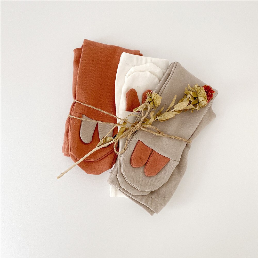 Lente Schattige Konijntje Oor Katoen Panty Voor Baby Contrast Kleur Leuke Baby Jongens Meisjes Leggings