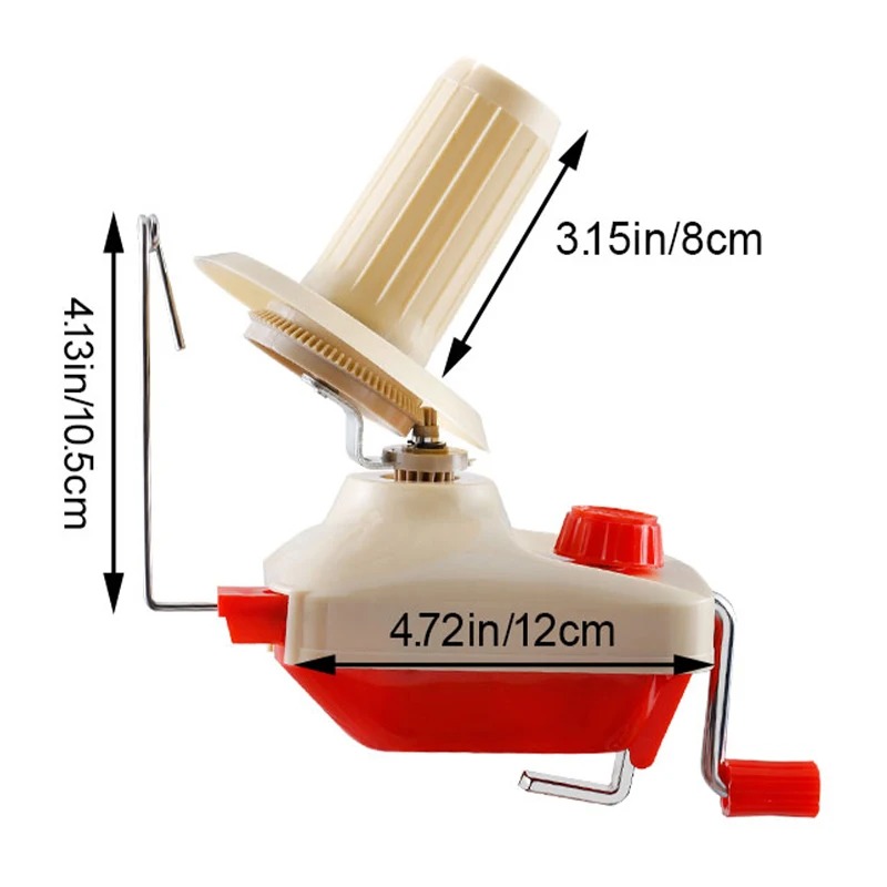Manual Handheld Fiber Wool for DIY Sewing Making String Ball Hand Operated Yarn Winder Thread Skein Cable Winder Machine: light green