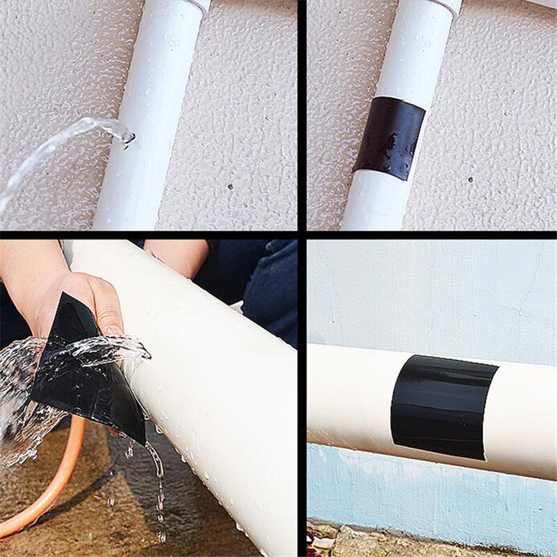 1.52M Super Strong Fiber Waterproof Stop Leaks Seal Repair Tape Performance Self Fiber Fix Tape Pipeline repair Tape