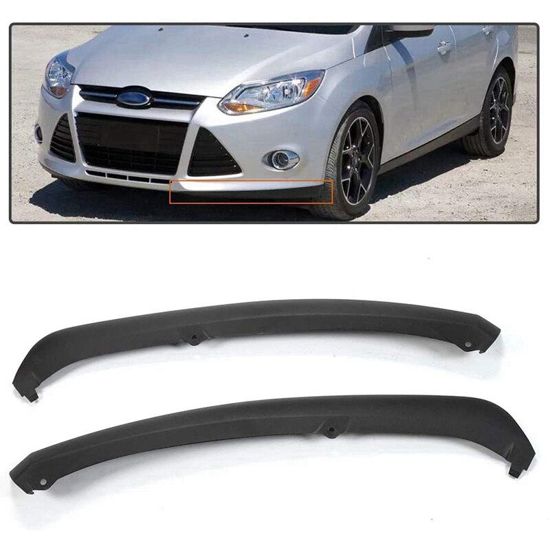 2 uds parachoques delantero labio Spoiler aire Chin divisor menor cenefa Panel para Ford Focus FO1095244C CP9Z17626B