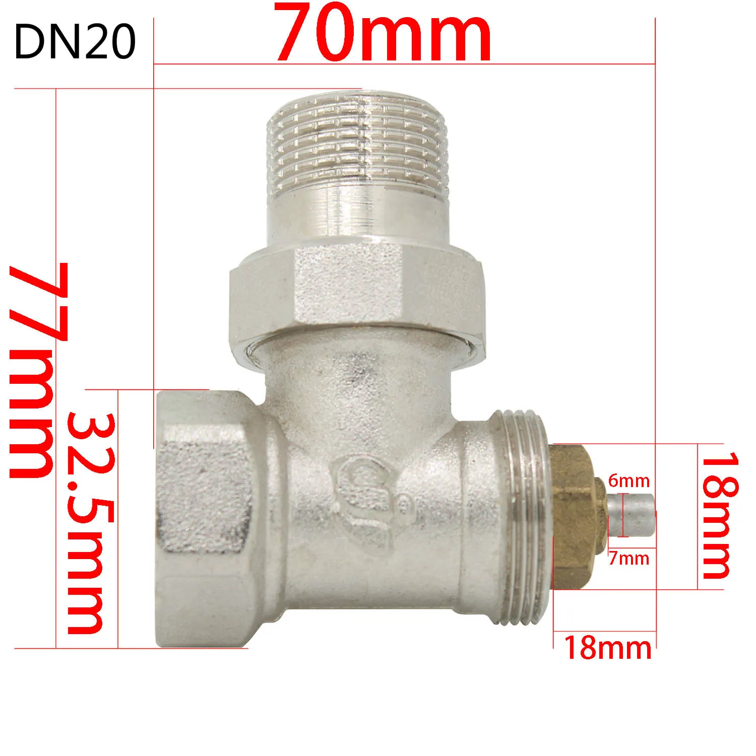 Angle valve heating control valve two-way valve d... – Grandado