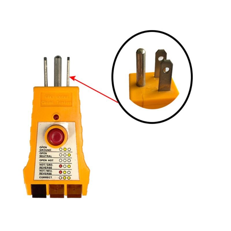Phase Detektor Digitalen LED Receptacle Tester 110 ~ 125V Spannung Test Leckage Erkennung Werkzeug