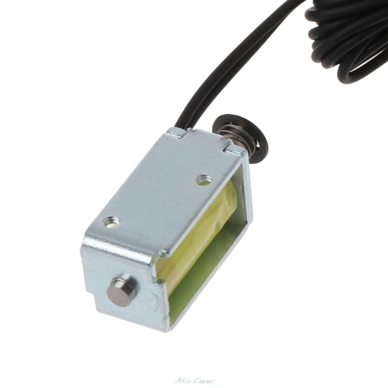 Micro Mini-electroimán de válvula solenoide, marco abierto, imán de tirón de empuje, DC 12V