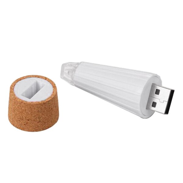 Luces LED de corcho para botellas, recargables por USB, luces estrelladas, para manualidades, bodas, Halloween, Navidad, decoración para fiestas, 3 uds., color blanco