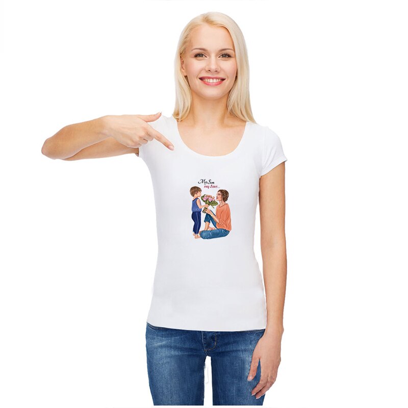 Nowe żelazko na plastry dla mamy syn T koszula naprasowanki na ubrania naszywki naszywki Diy folia winylowa robić przenoszenia za pomocą ciepła naklejki aplikacja kwiatowa na skrzep