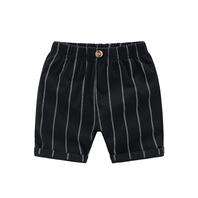 De peach sommer baby drenge stribede shorts børn bomuld fritidsbukser børn løse strandshorts til drenge tøj alder 2-6 år