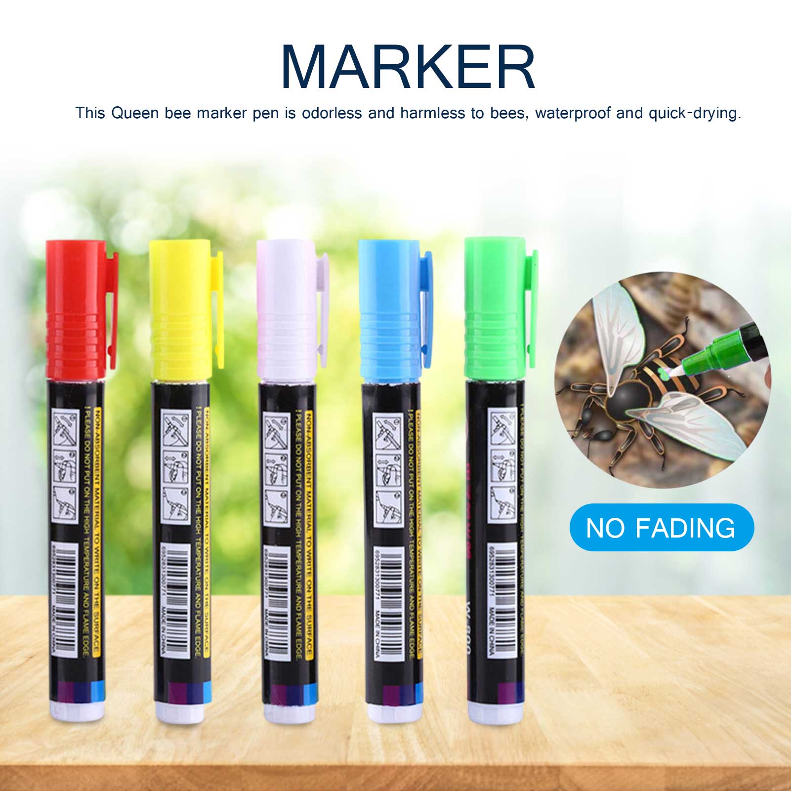 1 Pcs Queen Bee Marking Marker Pen Beekeeping And Bees Tools Queen Bee Mark Plastic Marks Pen Bee Tools