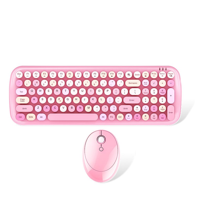 Ferris Candy XR Pink GIRL'S's Heart Wireless Keyboard and Mouse Set: Default Title
