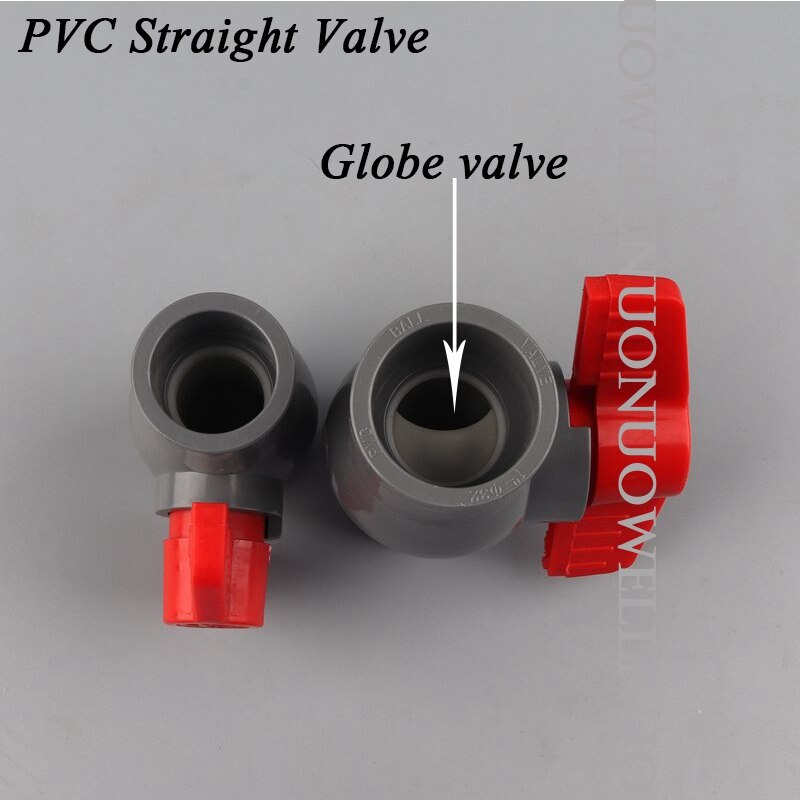 10Pcs 20 25 32 40 50mm PVC Pipe Socket Valve Connector Agricultural irrigation Tube Straight Ball Valve Garden Water Pipe Joints