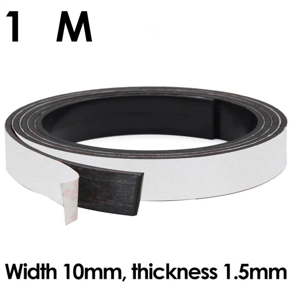 Magnetische tape Zelfklevende rubberen magneetband Sterke flexibele magneetstrip Thuis Afstandsbediening Opslag Stickers Gereedschap Organizer: Brons