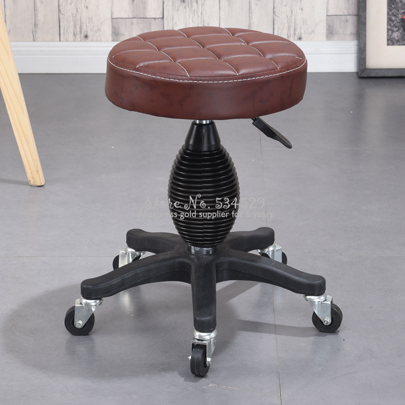 25% pas cher Vintage salon de coiffure tabouret beauté Style rotatif travail tabouret hauteur réglable couleur impression chaise