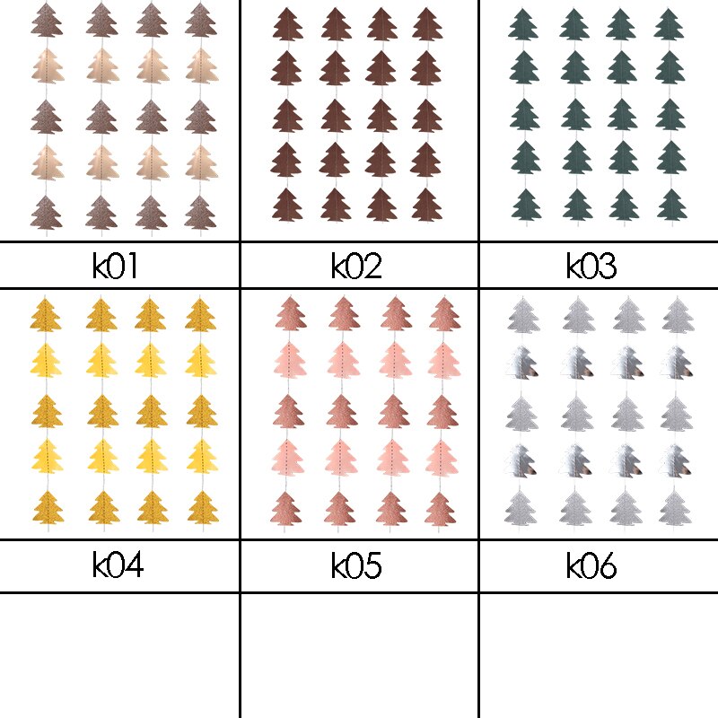 4m Spiegel Papier Weihnachten Girlande Weihnachten Baum bilden Ammer Banner Für Neue Jahr Weihnachten Party Hängen Dekor Hause ornamente