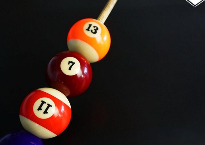 Pool Game Billiard Practice Ball Snooker Training Ball Black Eight-Bar Practice Trainer Billiard Portable