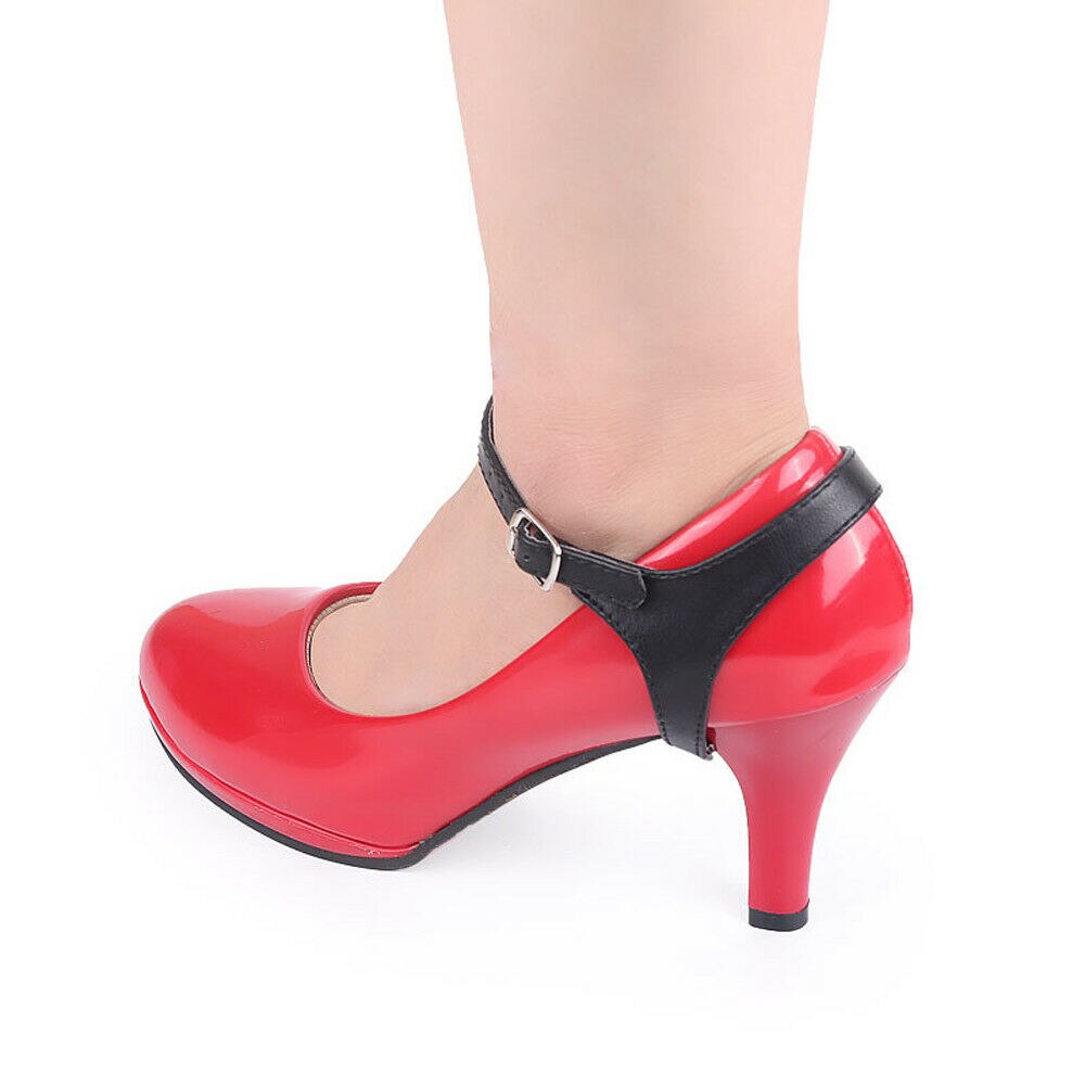 High Heel Stud Ankle Strap Detachable PU Leather Anti Loose Shoes Lace Bands