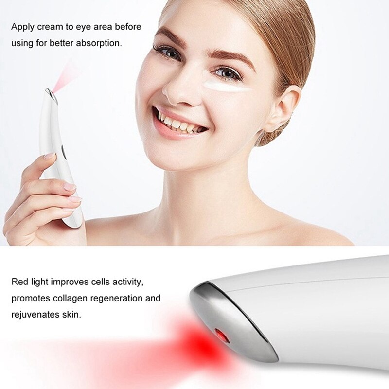 USB Rechargeable Eye Massager Electric Eye Massage Anti-Wrinkle Anti-Aging Eye Care LED Screen Thermal Massage