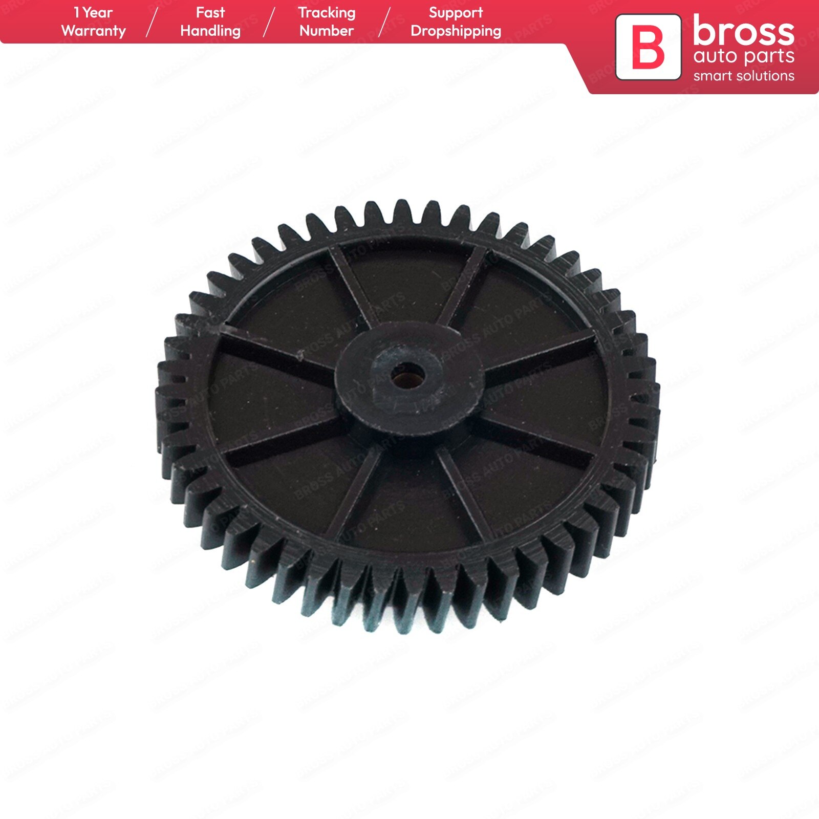Bross-cortina de ventana trasera BGE37, protección solar, persiana enrollable, engranaje de Motor, rueda dentada para Mercedes W124 BMW E46 E39