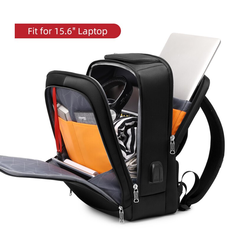 WIERSOON 2022 Men Backpacks 15.6inch USB Charging Laptop Backpack School Backpack For Men For Teenager