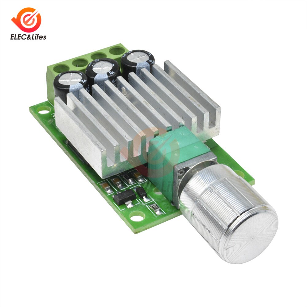 DC 12V-30V 6V 12V 24V 30V 10A PWM DC Motor Speed Controller Governor Heat Sink Speed Regulator LED Dimming Dimmer Speed Control