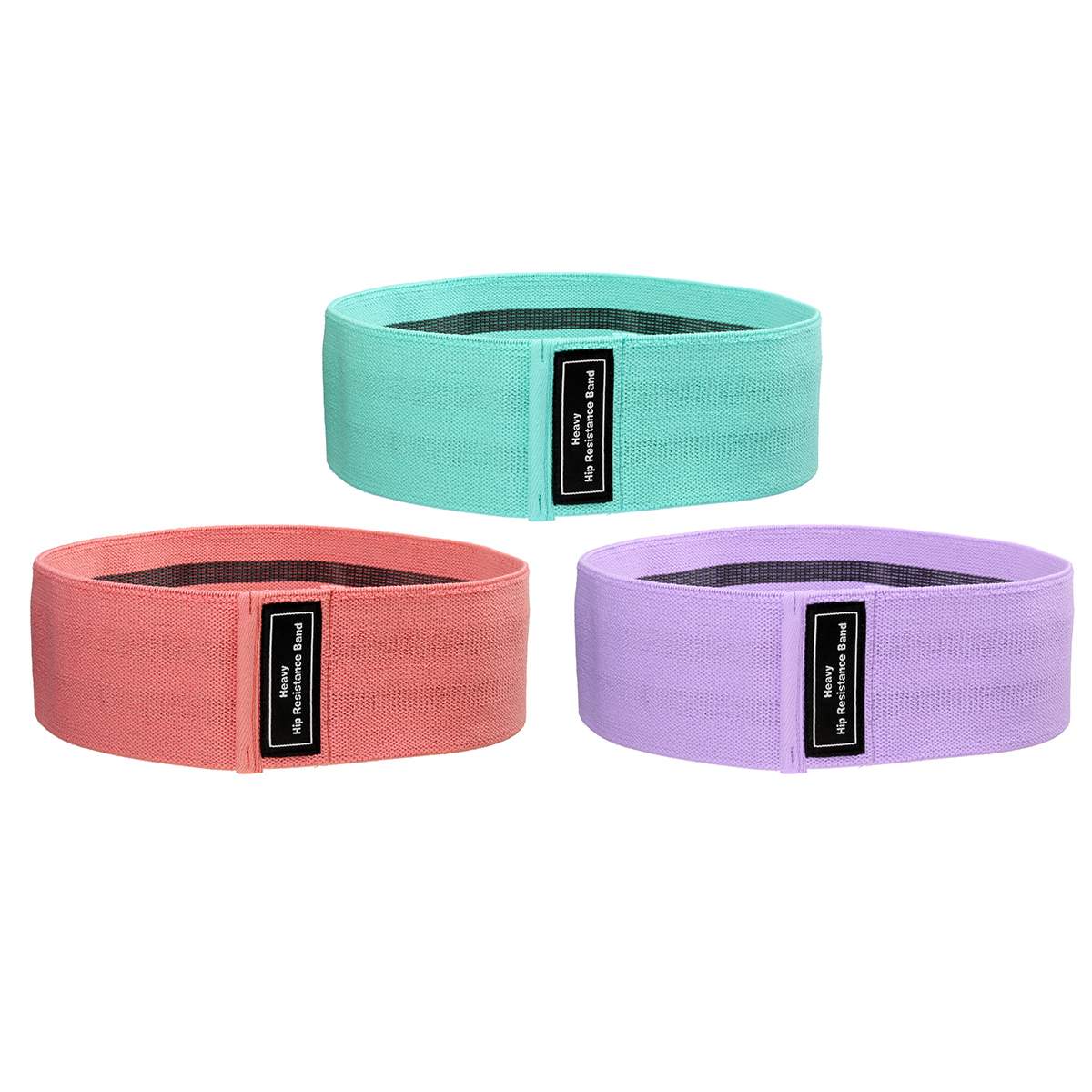 3PCS Squats Resistance Band Hip Legs Yoga Band Home Indoor Fitness Gym Equipments Squat Expander Training Workout Exercise: Multi