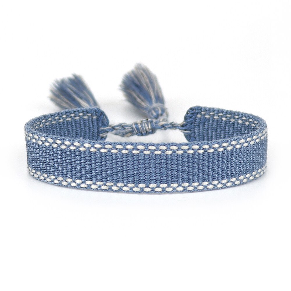 Verstelbare armbanden met polsbandjes, geborduurde armbanden, armbanden met kwastjes, unisex armbanden, vintage geweven armbanden.: 4