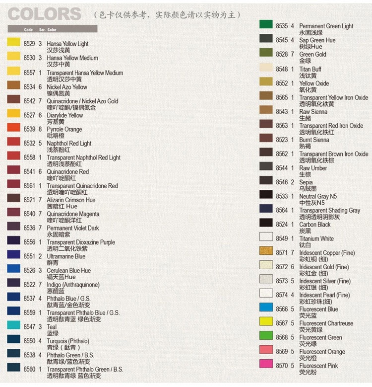 Golden High Flow Acrylic Ink / Liquid Fluid Paint 30ml (1 oz) Drawing Color Artist 1Pcs