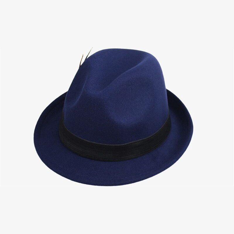 Mannen Vrouwen Manhattan Gestructureerde Gangster Trilby Fedora Hoed