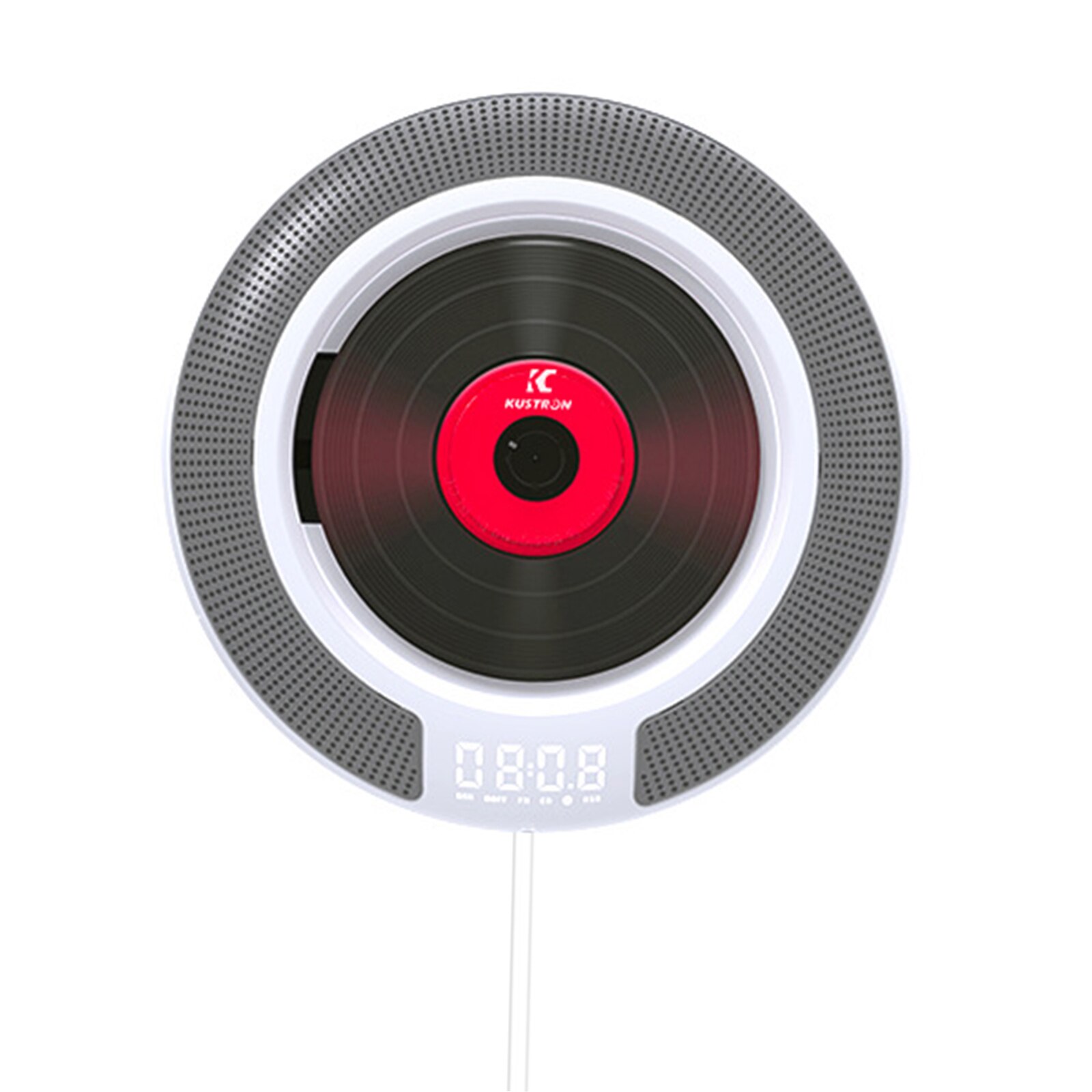 Portable CD Player w/Bluetooth Audio Boombox FM Radio Supports CD USB TF AUX