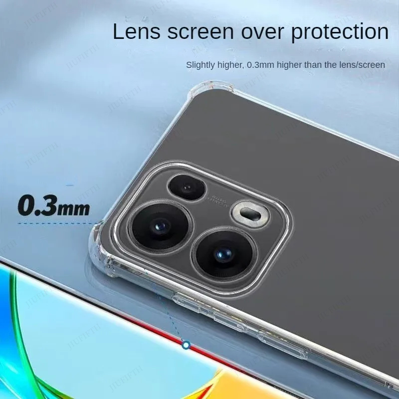 Four-Corners Shockproof TPU Case For OPPO Reno 13 Pro 5G Reno13 F FS 13F 13FS Cases Protective Cover Transparent Fundas Coque