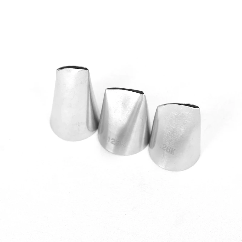 # Bicos de pétalas de rosa 124k 125k 126k, bico de pastelaria, fondant, decoração de bolo, confeitaria, dicas de confeiteiro, ferramenta de cozimento