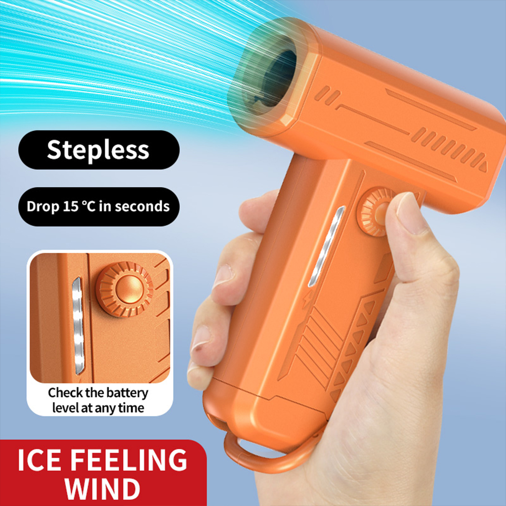 100000RPM Electric Air Blower with 2 Magnetic Nozzles Powerful Air Duster Car Dryer Brushless Motor Handheld Turbo Jet Fan