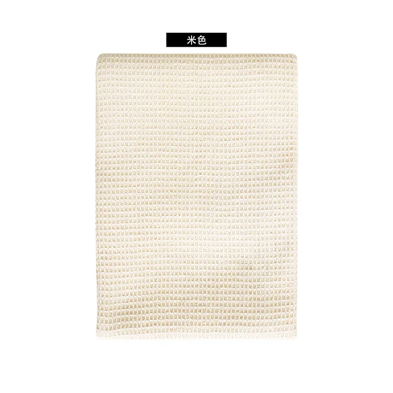 1/4PCS Cotton Waffle Weave Napkins, Absorbent Teatowel Dinner Table Reusable Towel,Kitchen Household Durable Cloth,17x25Inch: S /  Light Yellow