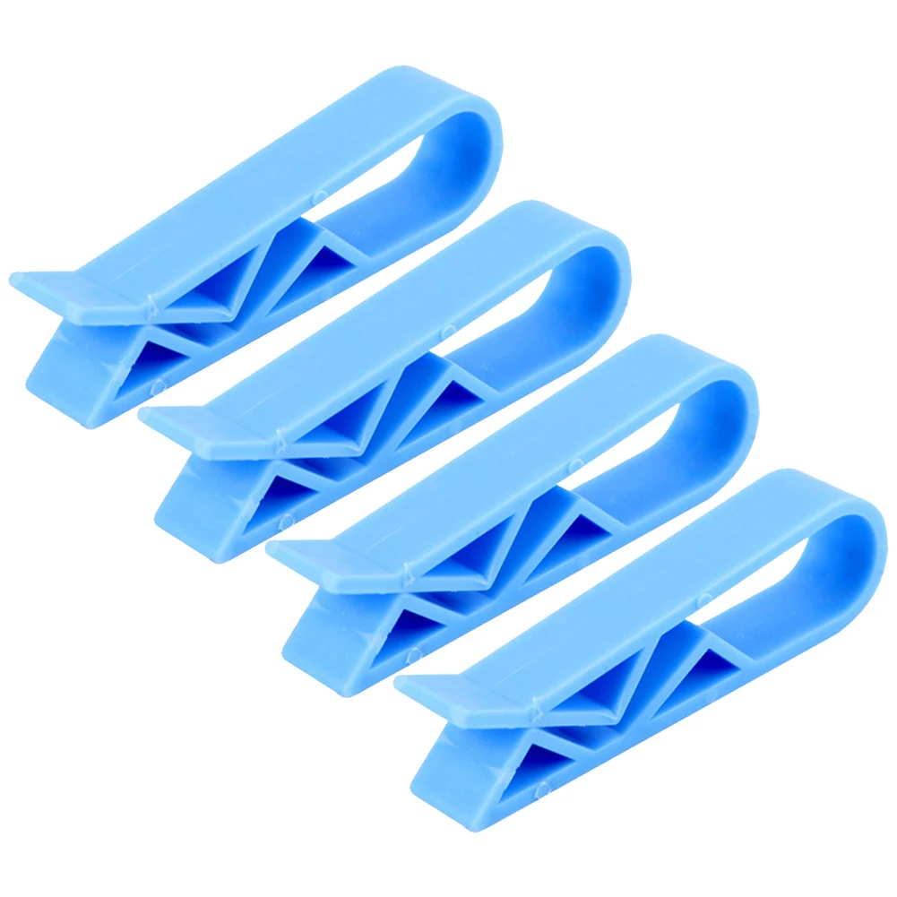 Clips de sac poubelle en plastique, accessoires de cuisine, sac poubelle, Clip fixe, organisateur de maison, support de verrouillage de poubelle, 4/10 pièces: GRIS FONCÉ