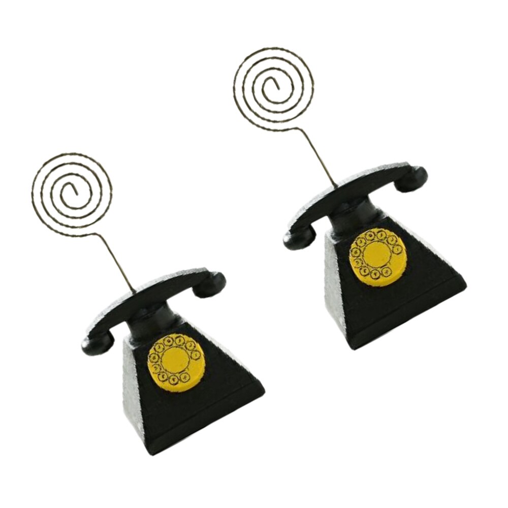Memo clip vintage retro klok tafeldecoratie notitieklem fotoklem memo map voor huwelijksbanket