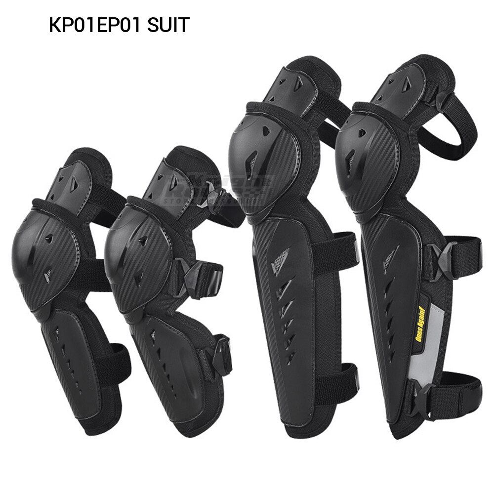 Motorsykkel albue og knebeskyttere sett knebeskytter moto mx mtb motocross beskyttelsesutstyr knebeskyttere kjole kneepad ce  en1621-1: Kp01 ep 01 drakt