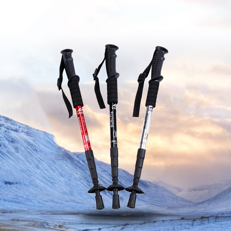 Hiking Sticks Trekking Canes Walking Stick Camping Hiking Ultralight Folding Adjustable Telescopic Alpenstocks Trekking Walking