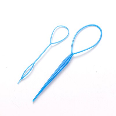 2 stk/parti farverige gør-det-selv hårstyling pandebånd til piger hårnåle disk pull pins hårbånd hovedbeklædning børn hår tilbehør: Blå