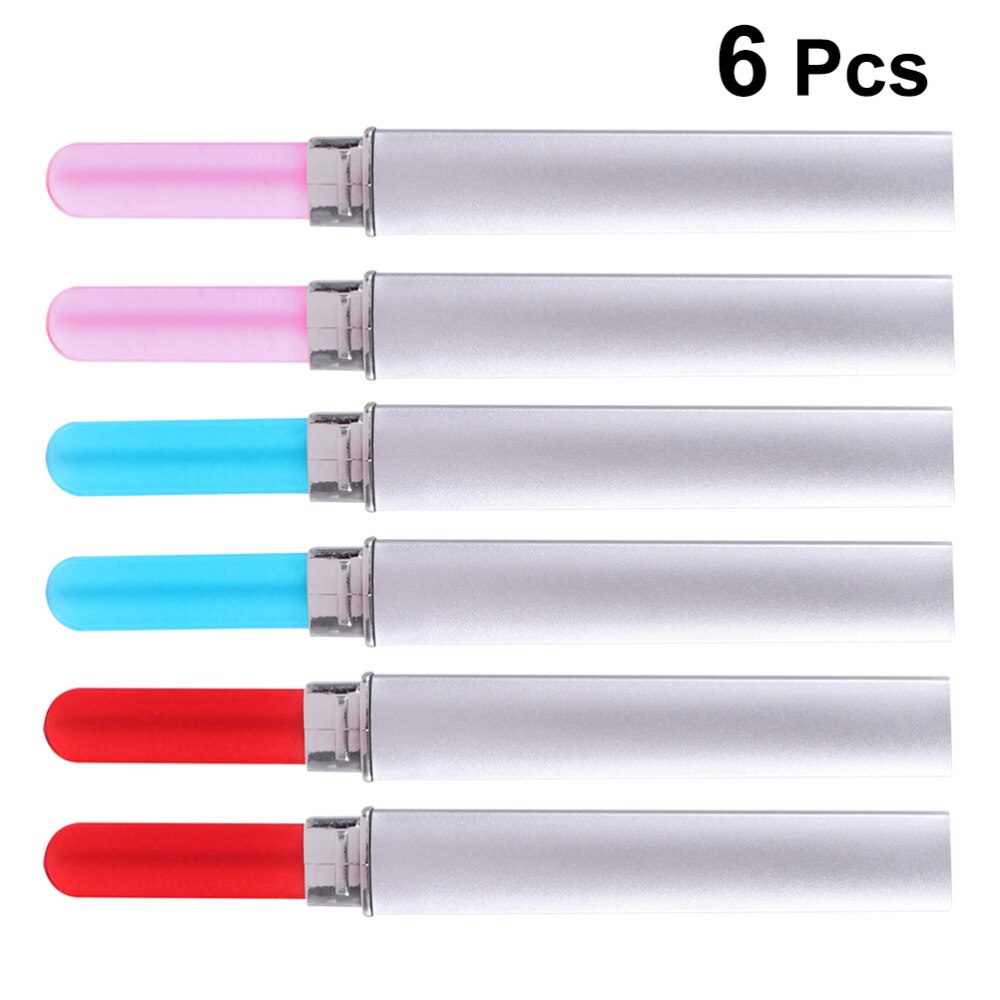6pcs Nail File Crystal Glass Manicure Files Fingernail Pedicure Files (Blue Purple for Each 2pcs)