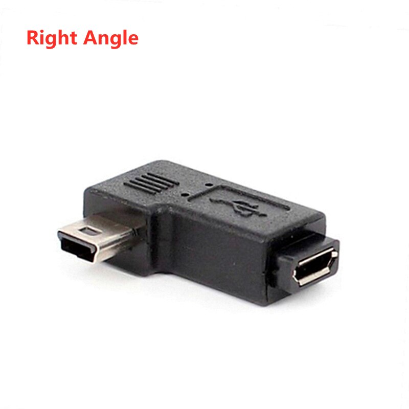 90 grad USB 2,0 Rechts Verknüpfungen Winkel Mini 5Stift Männlich zu Mikro USB 5Stift Weibliche Adapter V3 zu V8 Mini USB Männlichen zu Mikro USB Weibliche: Rechts