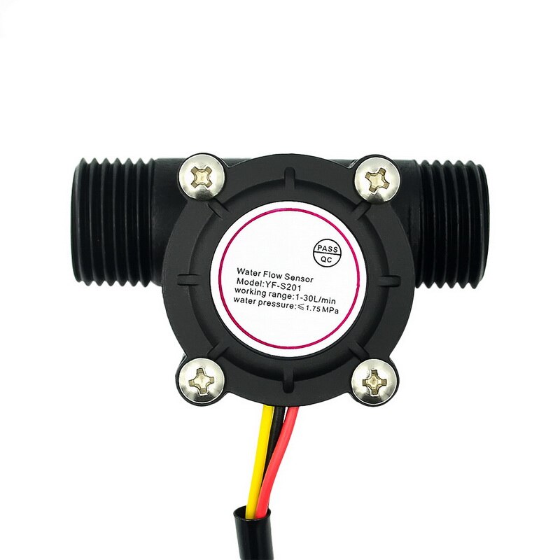 Water Flow Sensor Switch Flow Meter Flowmeter for Water Heater Coffee Machine Water flow sensor liquid flow control sensor: black A