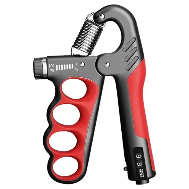 5-165kg Handgrip Adjustable Muscle Recovery Fitness Hand Strength Exercise Grip Strength Gym Wrist Expander Hand Strengthener: Beige