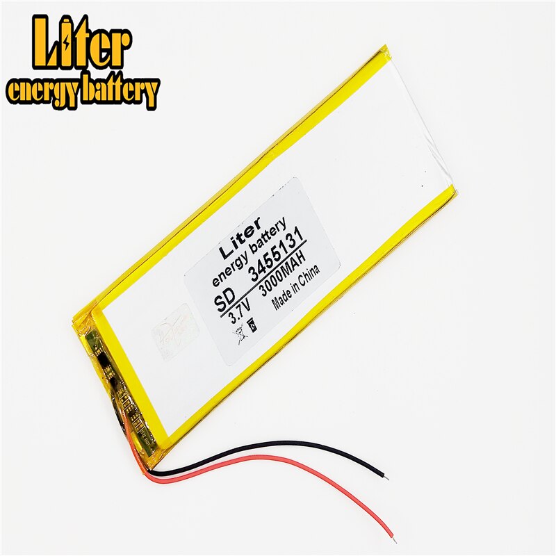 3.7V,3000mAH batteria ai polimeri di 3455131 3555130 Litro di energia agli ioni di litio batteria Agli Ioni di litio per tablet pc 7 pollici 8 pollici