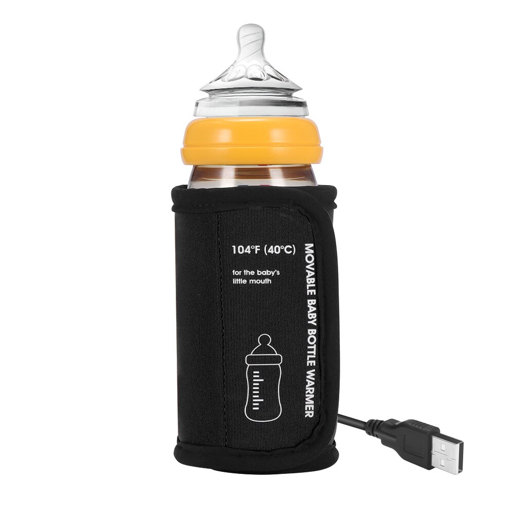 Calentador móvil para biberones, bolsa térmica portátil para biberones de bebé, temperatura constante al aire libre, USB, para coche