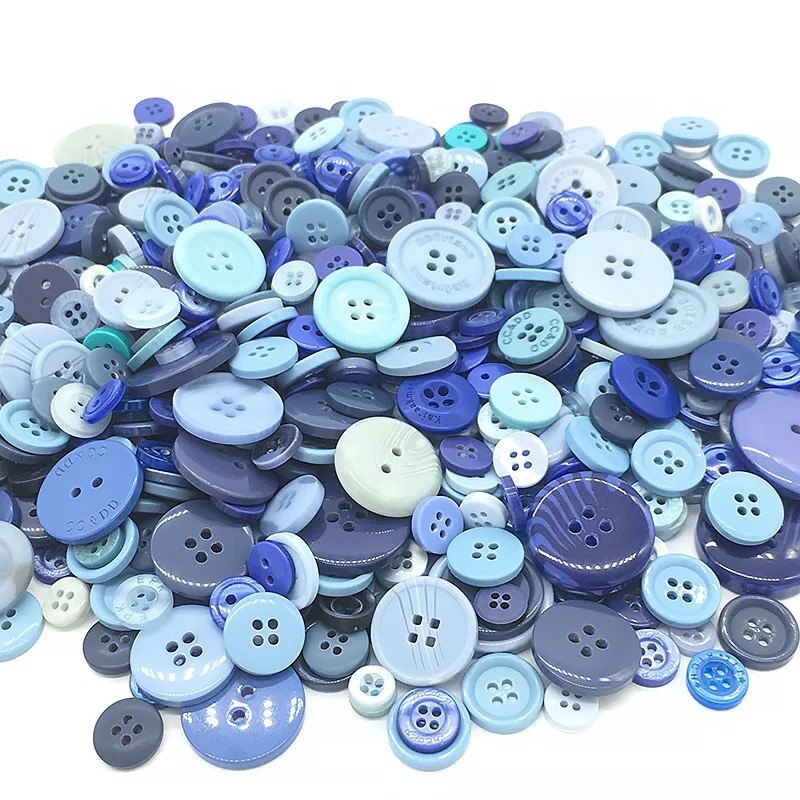 Lot De 100 Boutons Ronds En Plastique Transparent 20 Mm - 4 Trous - Pour Couture, Tricot, Travaux Manuels, Décoration Lot 100 Boutons DIY Décoration