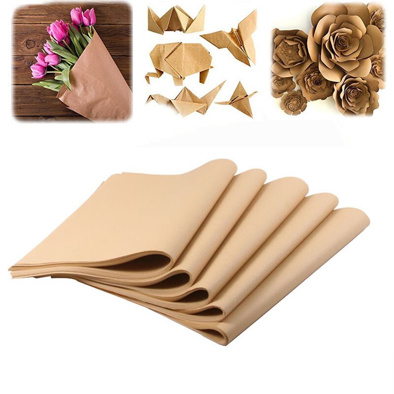 10pcs/lot Brown Kraft Paper and Flower Wrapping Paper Diy Hand Painted Graffiti Printing Envelope Paper Art Craft Materials