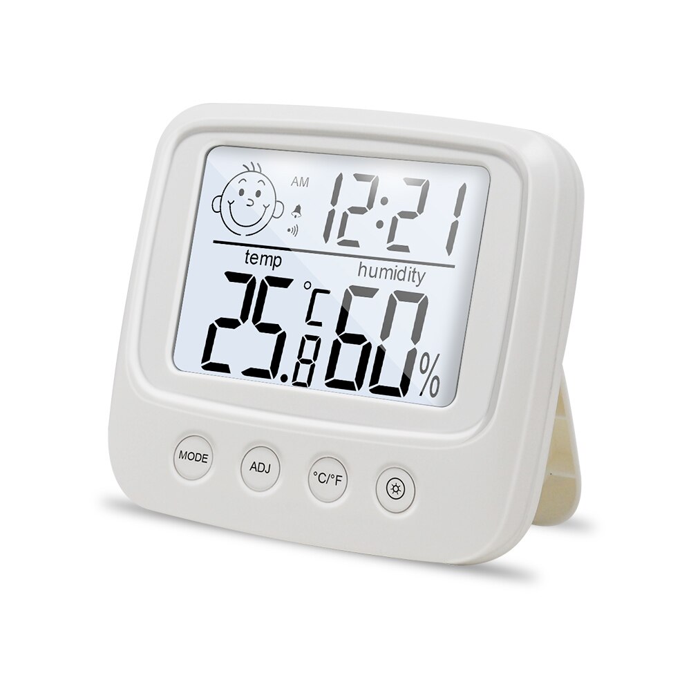 Indoor Digitale Thermometer Hygrometer Temperatuur Meter Gauge Wekker Kalender Lcd Multifunctionele Monitoren