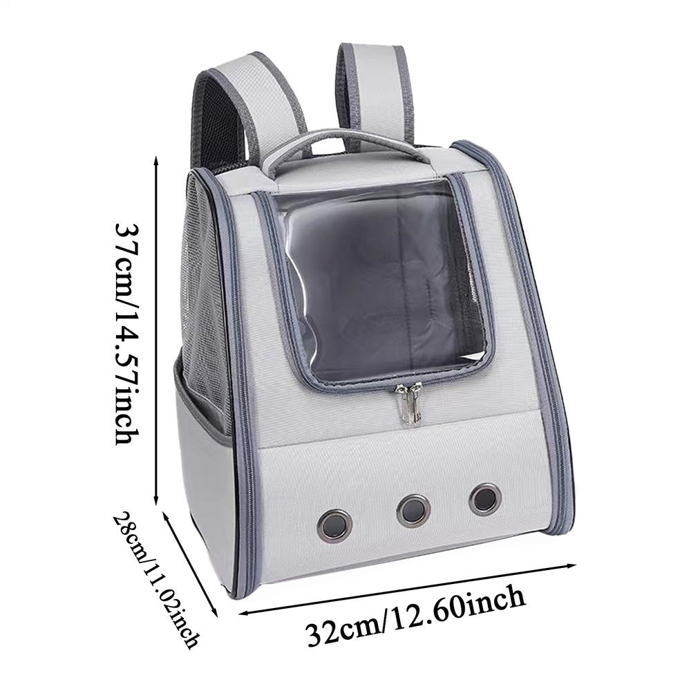 Haustier-Rucksack-Träger für Hunde und Katzen, tragbare Reise-Tragetasche, faltbares , Hunde- und Katzentasche zum Spazierengehen, Ausgehen, Fahren, Reisen: Grau